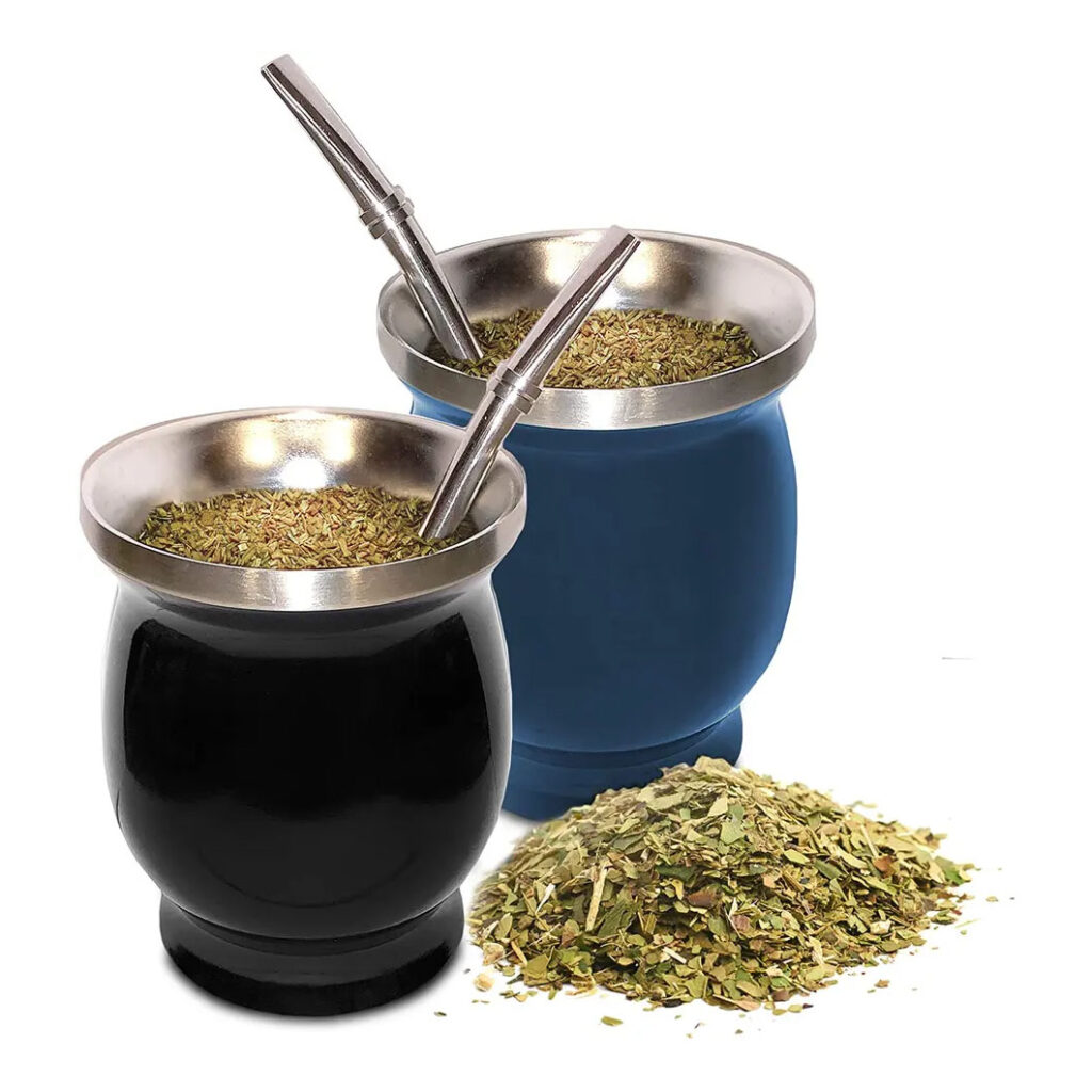 Double Wall Stainless Steel Yerba Mate Gourd Set